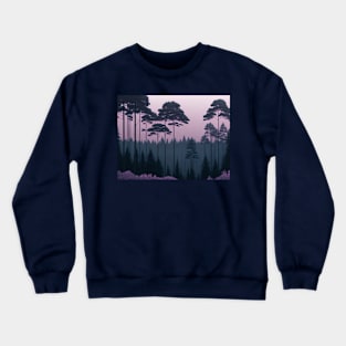 Ash Pink Forest View #2 Crewneck Sweatshirt